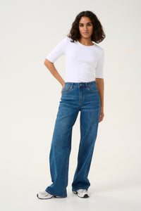 Kaffe - KAsinem High Waist Jeans - Medium Blue Denim