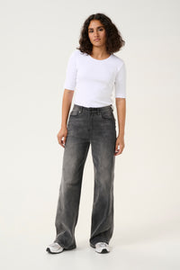 Kaffe - KAsinem High Waist Jeans - Medium Grey Denim