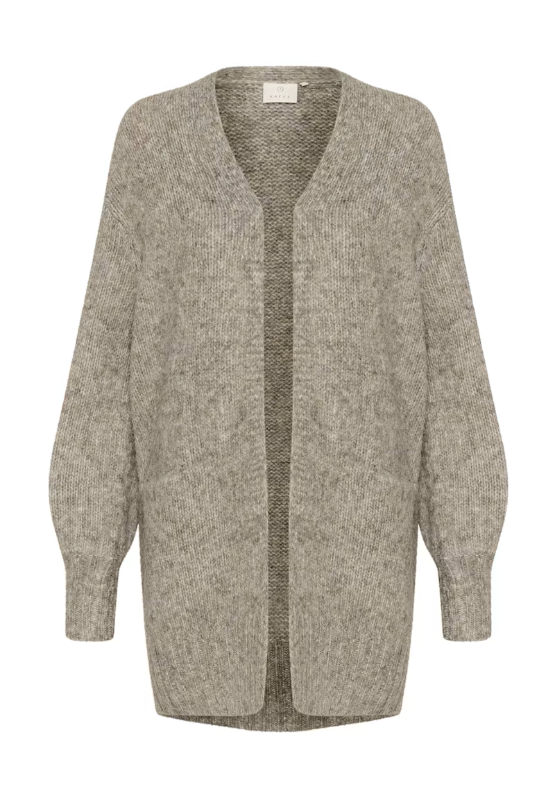 Kaffe - Katrina Knit Cardigan - Elephant Skin Melange