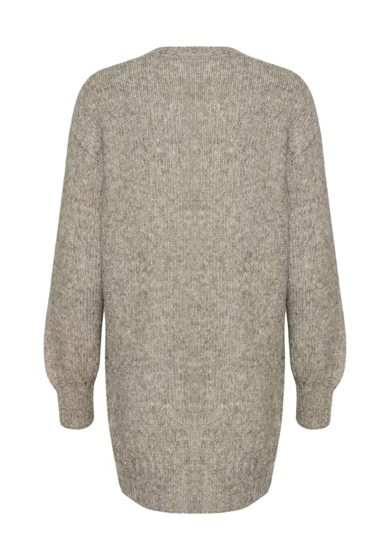 Kaffe - Katrina Knit Cardigan - Elephant Skin Melange