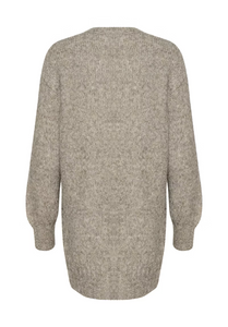 Kaffe - Katrina Knit Cardigan - Elephant Skin Melange