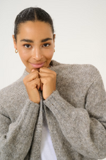 Load image into Gallery viewer, Kaffe - Katrina Knit Cardigan - Elephant Skin Melange
