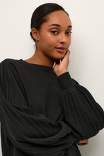 Load image into Gallery viewer, Kaffe - KAlone Knit Pullover - Black Deep

