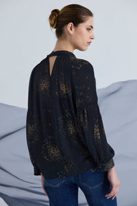 Lania - Crown Top - Crown Print