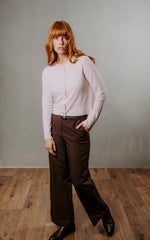 Load image into Gallery viewer, Bridge And Lord - Marnie Cropped Cardi - Pale Pink
