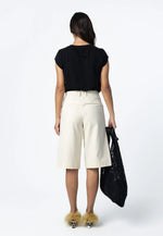 Load image into Gallery viewer, Coster Copenhagen - Mesh Rose Cap Sleeve Tee - Black
