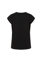 Load image into Gallery viewer, Coster Copenhagen - Mesh Rose Cap Sleeve Tee - Black
