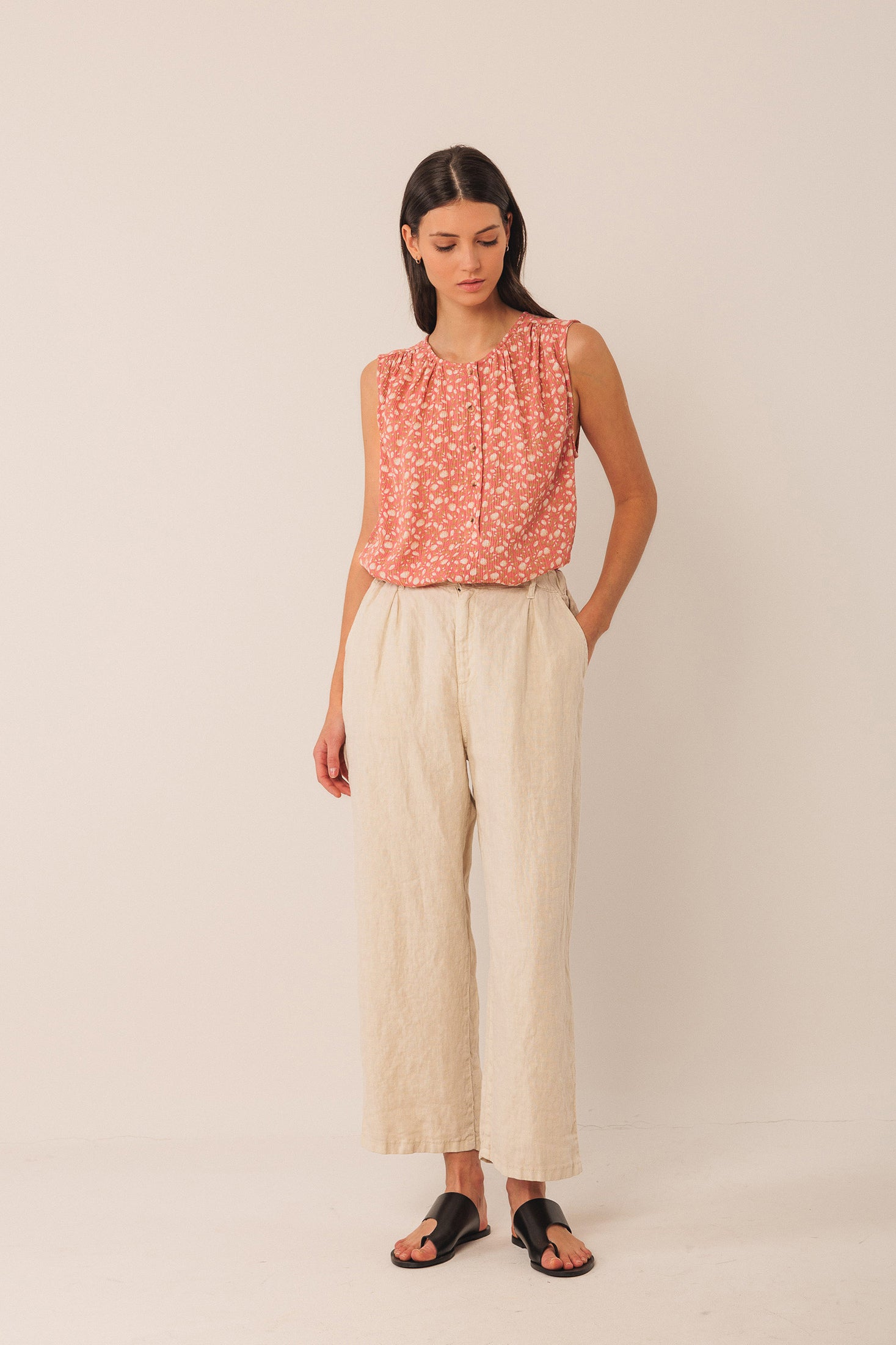 Indi And Cold - Viscose Crepe Shirt - Sandia 187