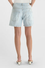 Load image into Gallery viewer, Le Temps Des Cerises - Mado Denim Shorts - Blue/White
