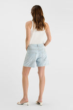 Load image into Gallery viewer, Le Temps Des Cerises - Mado Denim Shorts - Blue/White
