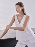 Load image into Gallery viewer, Mela Purdie - Audrey Tank - White
