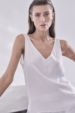 Load image into Gallery viewer, Mela Purdie - Audrey Tank - White
