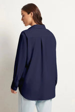 Load image into Gallery viewer, Mela Purdie - Single Pocket Shirt - Navy
