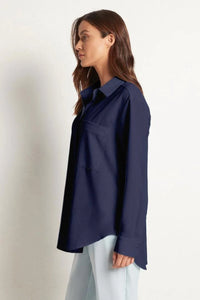 Mela Purdie - Single Pocket Shirt - Navy