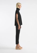 Load image into Gallery viewer, Mela Purdie - Zip Front Shell Top - Black
