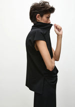 Load image into Gallery viewer, Mela Purdie - Zip Front Shell Top - Black
