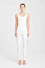 Load image into Gallery viewer, Mela Purdie - Zip Cargo - White
