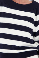 Load image into Gallery viewer, Monari - Basic Ribbed Sweater - Marine Stripe
