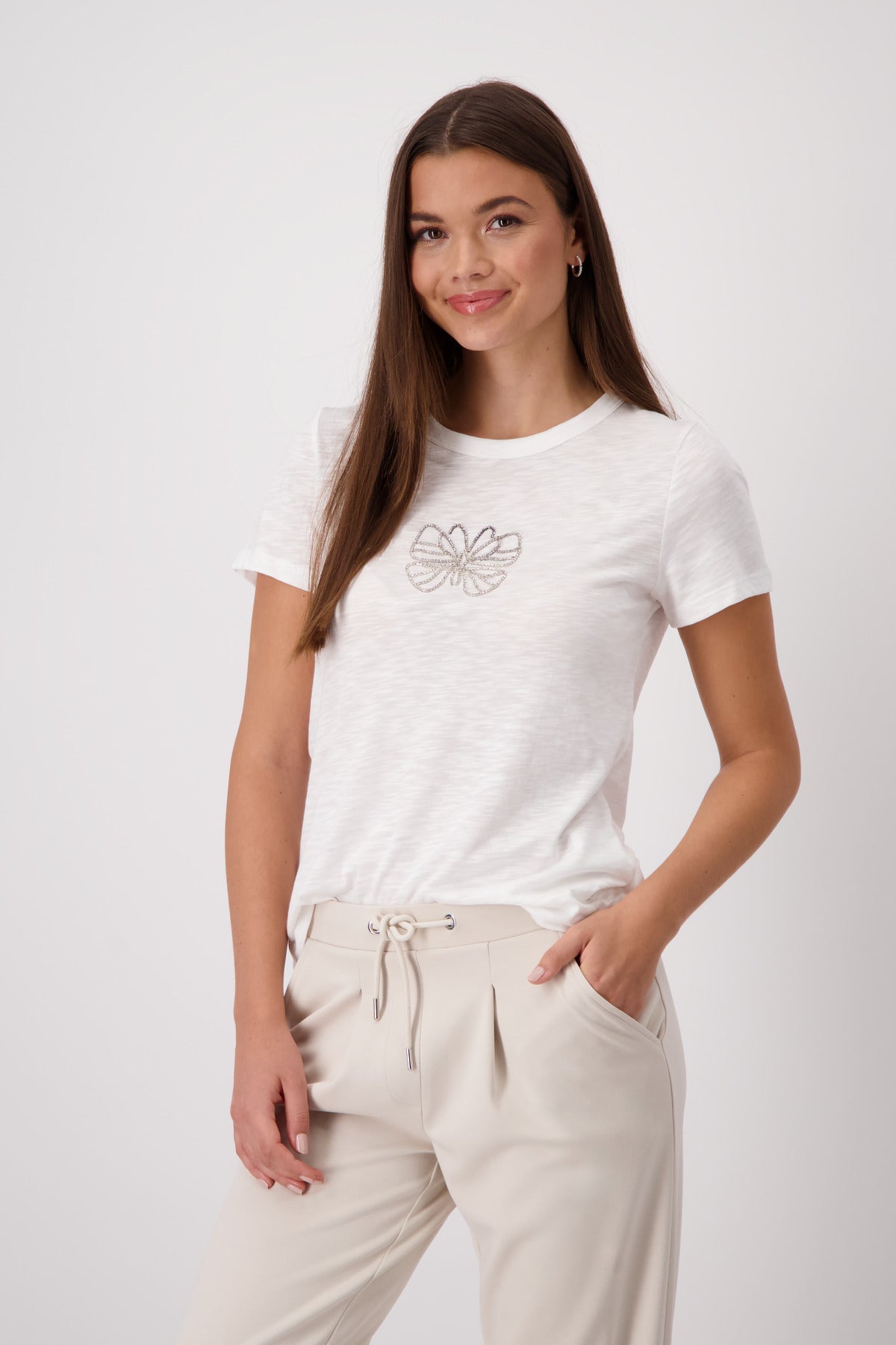 Monari - Butterfly T-Shirt - White