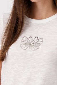 Monari - Butterfly T-Shirt - White