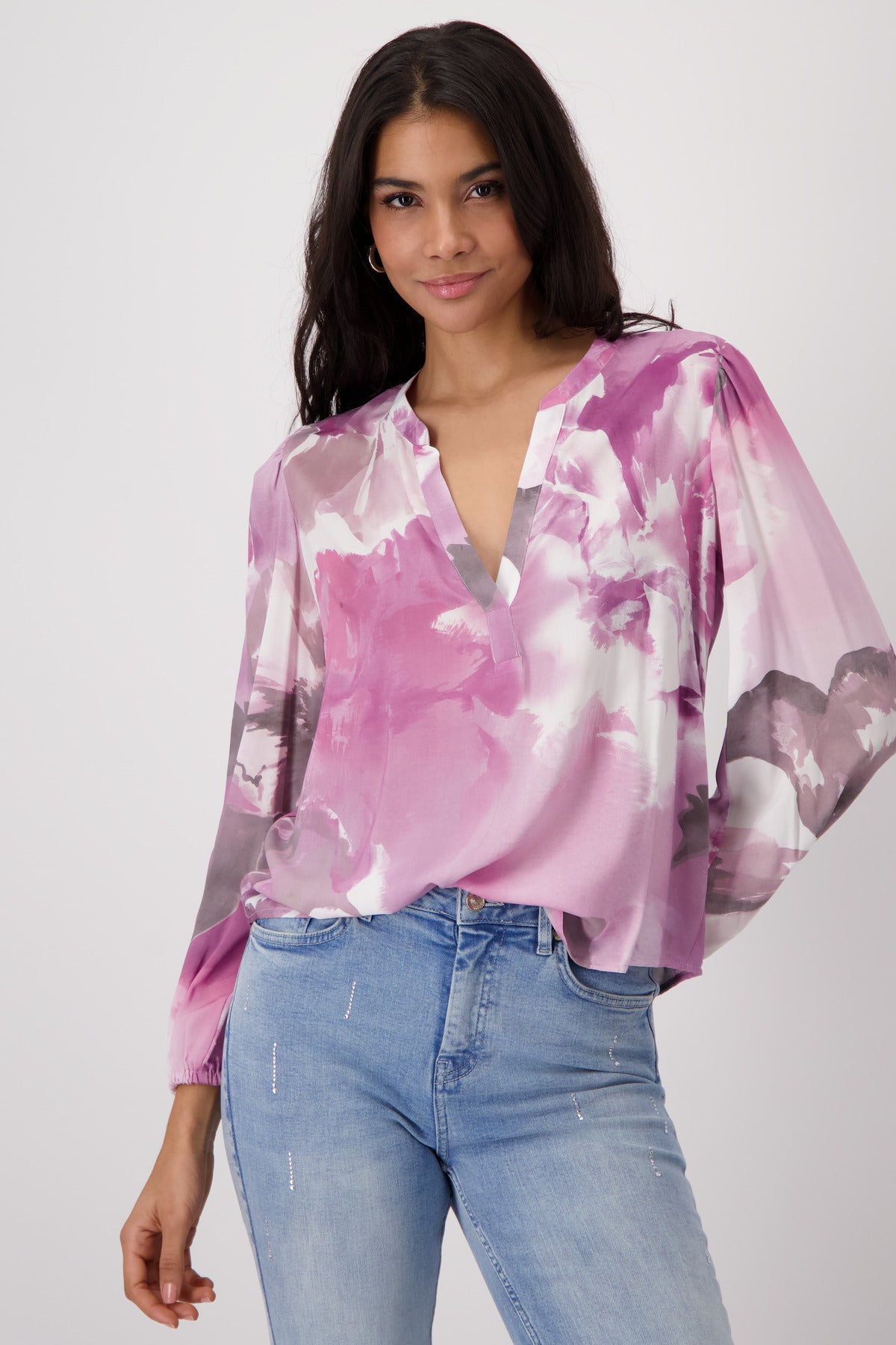 Monari - Floral Print Allover Blouse - Blossom