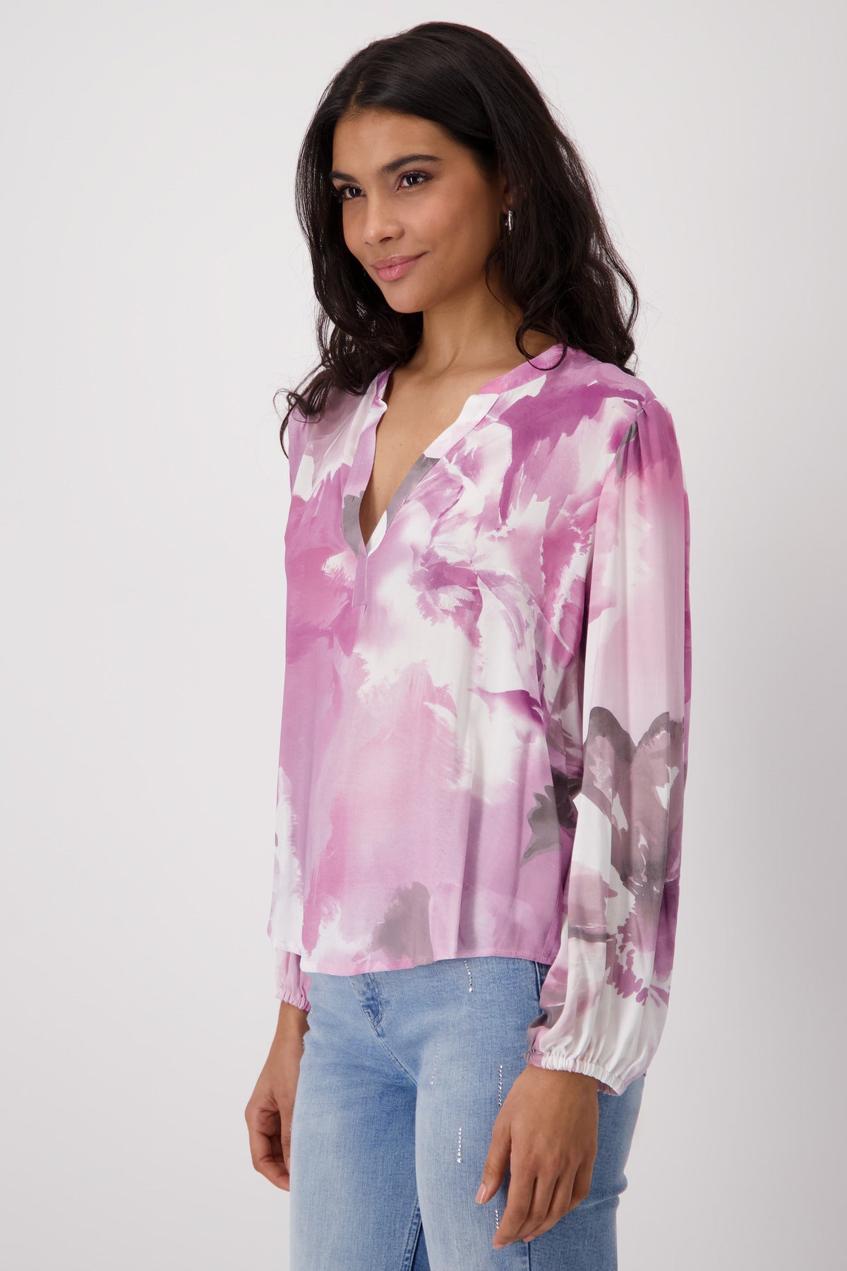 Monari - Floral Print Allover Blouse - Blossom