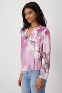 Monari - Floral Print Allover Blouse - Blossom