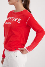 Load image into Gallery viewer, Monari - Lego Print Sweater - Chili Pepper

