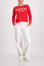 Load image into Gallery viewer, Monari - Lego Print Sweater - Chili Pepper
