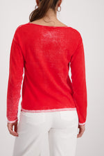 Load image into Gallery viewer, Monari - Lego Print Sweater - Chili Pepper
