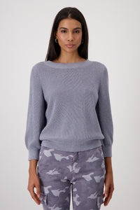 Monari - Pearl Lurex Sweater - Purple