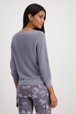 Load image into Gallery viewer, Monari - Pearl Lurex Sweater - Purple
