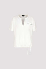 Load image into Gallery viewer, Monari - Pocket Jersey Blouse - Off White
