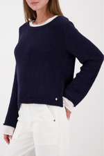 Load image into Gallery viewer, Monari - Ribbon Sweater - Marine

