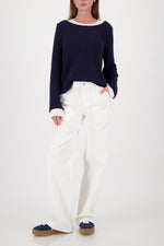 Load image into Gallery viewer, Monari - Ribbon Sweater - Marine
