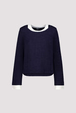 Load image into Gallery viewer, Monari - Ribbon Sweater - Marine
