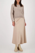 Load image into Gallery viewer, Monari - Satin Skirt - Truffle
