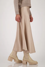 Load image into Gallery viewer, Monari - Satin Skirt - Truffle
