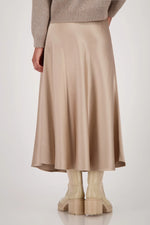 Load image into Gallery viewer, Monari - Satin Skirt - Truffle
