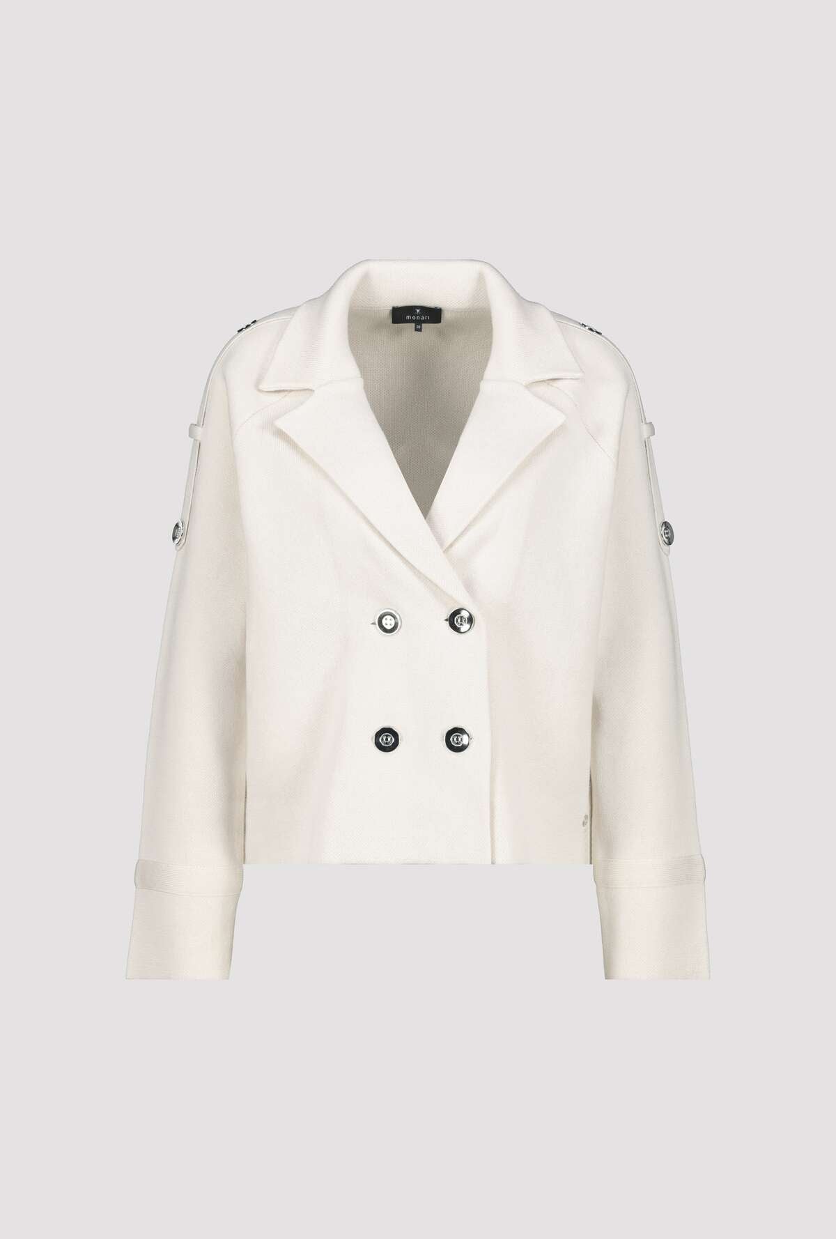 Monari - Trench Knit Jacket - Cream Beige