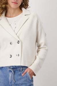 Monari - Trench Knit Jacket - Cream Beige