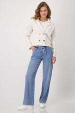 Load image into Gallery viewer, Monari - Trench Knit Jacket - Cream Beige
