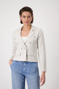 Monari - Tweed Knit Blazer - Warm Sand