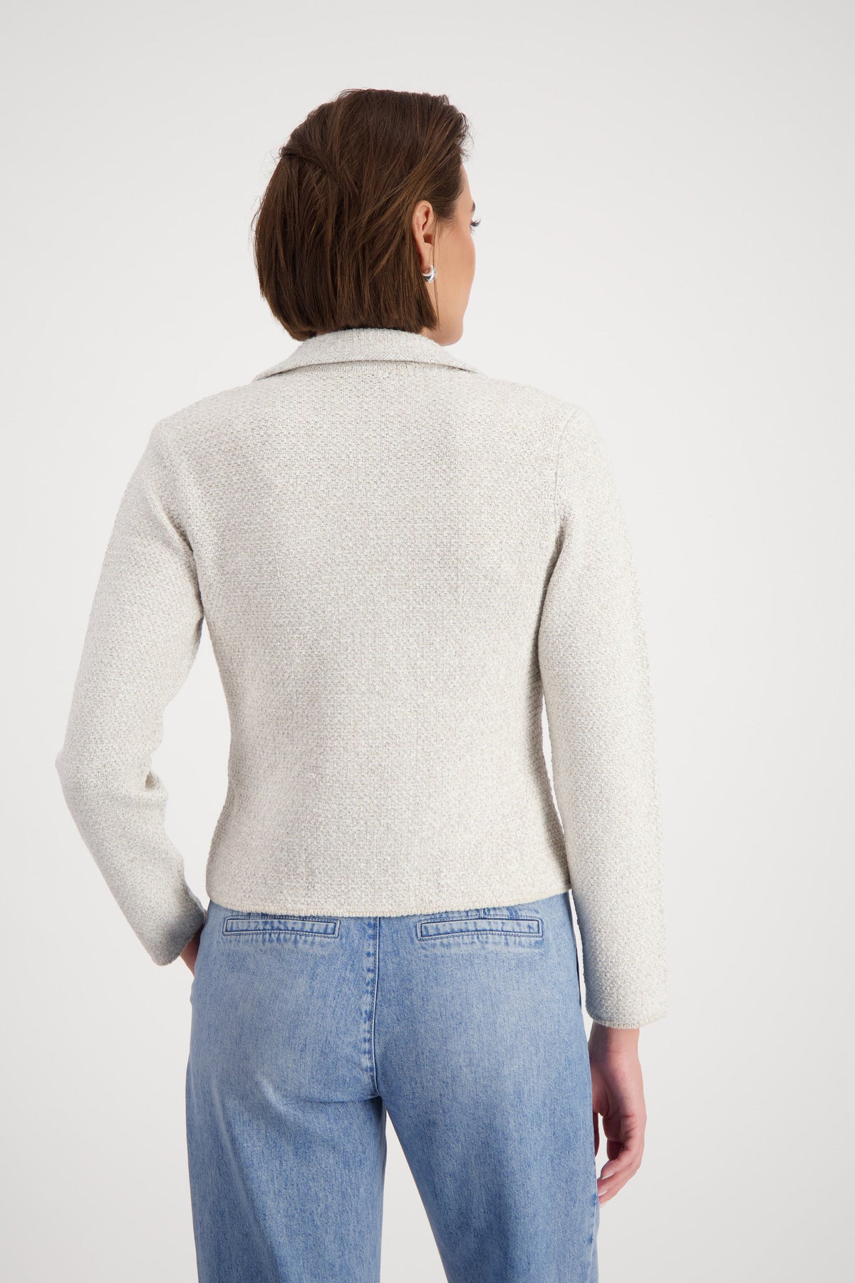 Monari - Tweed Knit Blazer - Warm Sand
