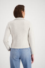 Load image into Gallery viewer, Monari - Tweed Knit Blazer - Warm Sand
