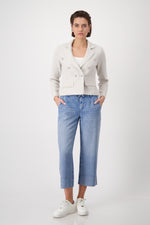 Load image into Gallery viewer, Monari - Tweed Knit Blazer - Warm Sand
