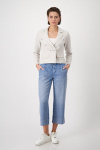 Monari - Tweed Knit Blazer - Warm Sand