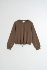 Load image into Gallery viewer, Indi And Cold - Adjustable Waist Sweatshirt - Mink 360
