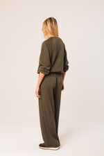 Load image into Gallery viewer, Indi And Cold - Adjustable Waist Sweatshirt - Mink 360
