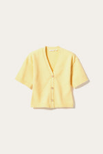 Load image into Gallery viewer, Noella - Lenyx Short Sleeve Knit Cardigan - Butter Yellow
